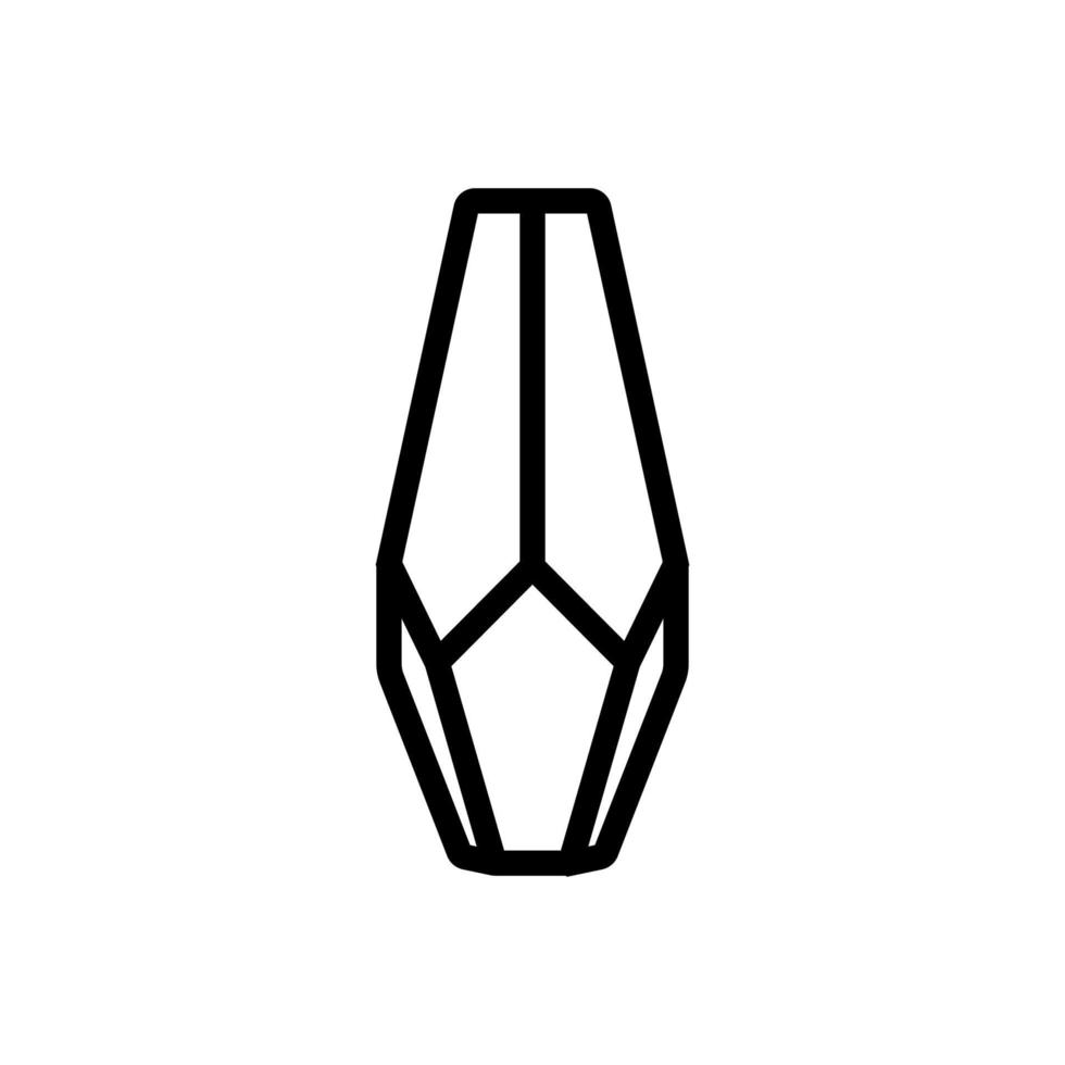 illustration vectorielle de l'icône du vase à fleurs d'avant-garde vecteur