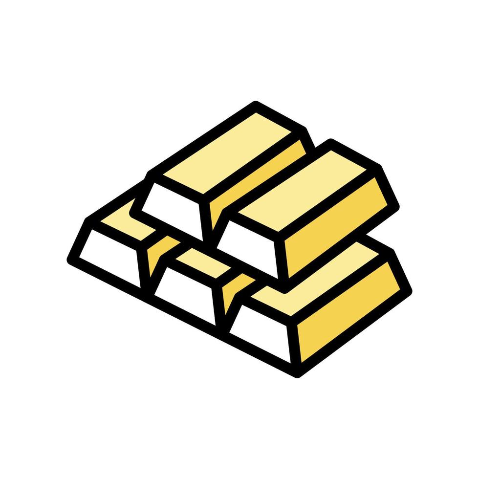 pile de billets d'or pour le gagnant dans l'illustration vectorielle de l'icône de couleur du jeu de pari vecteur