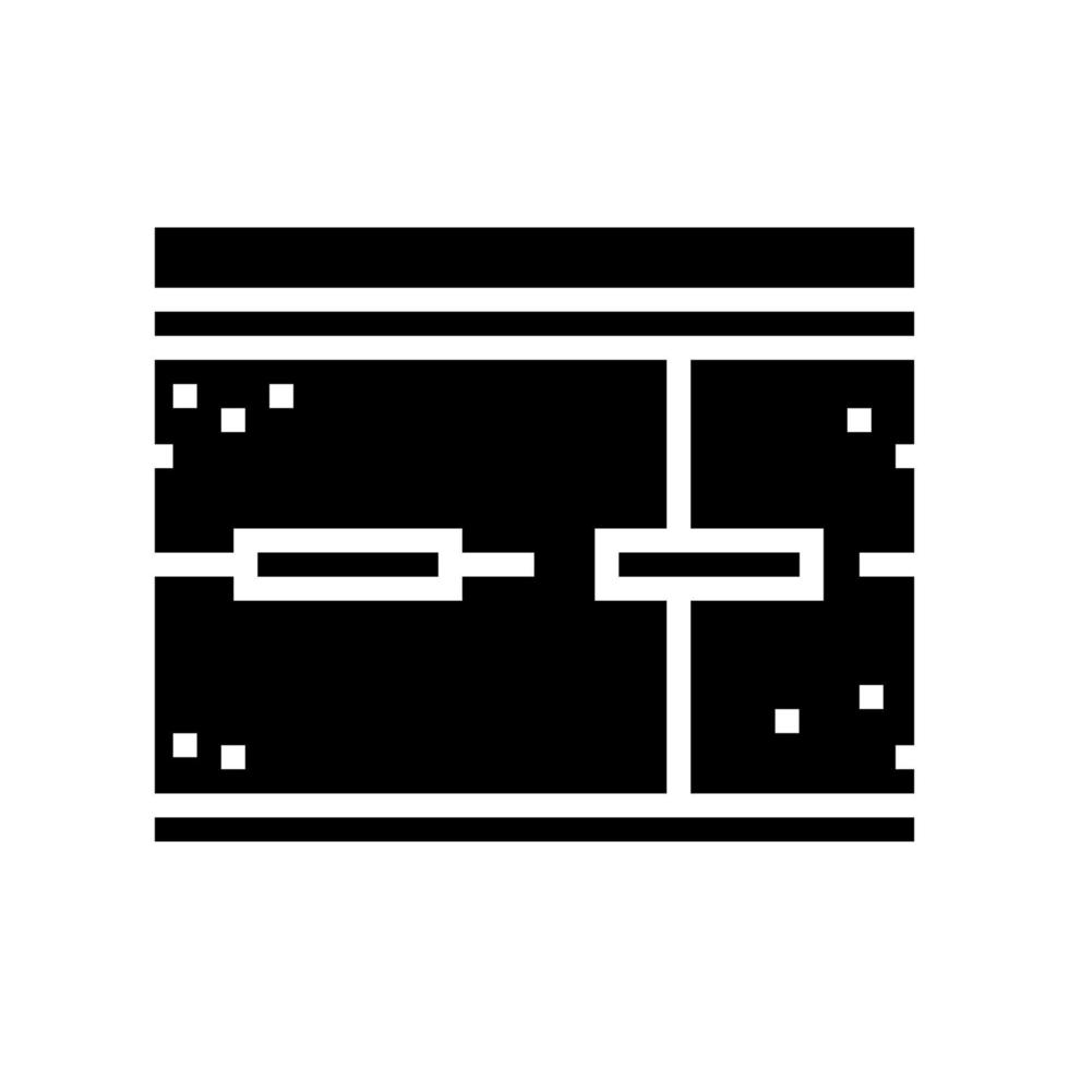 route béton glyphe icône illustration vectorielle vecteur