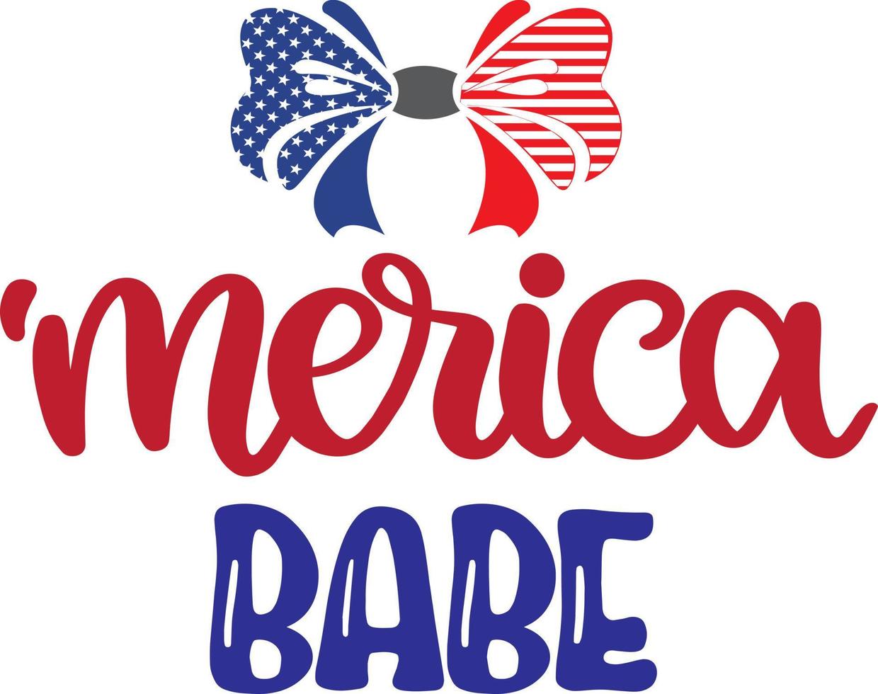 vecteur de merica babe, vecteur du 4 juillet, vecteur de l'amérique