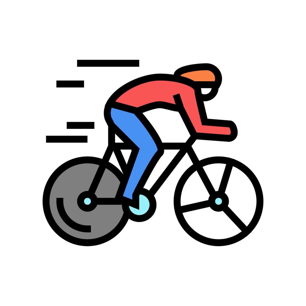 cyclisme, sport, couleur, icône, vecteur, illustration vecteur