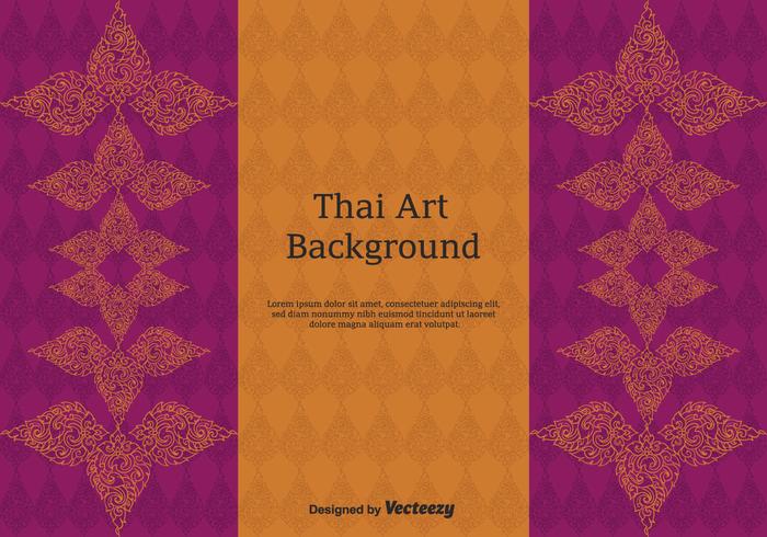 Art de vecteur de motif thaïlandais gratuit