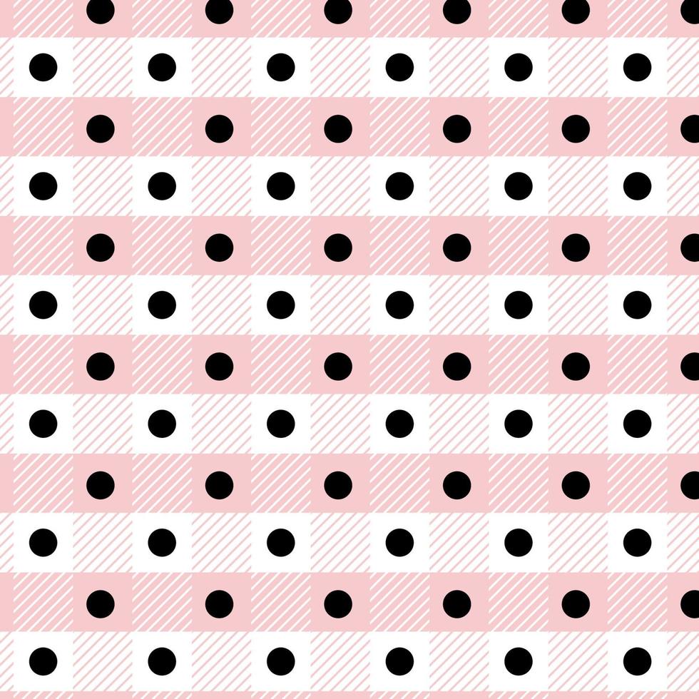 motif sans couture à carreaux tartan tissé écossais rose et blanc vecteur