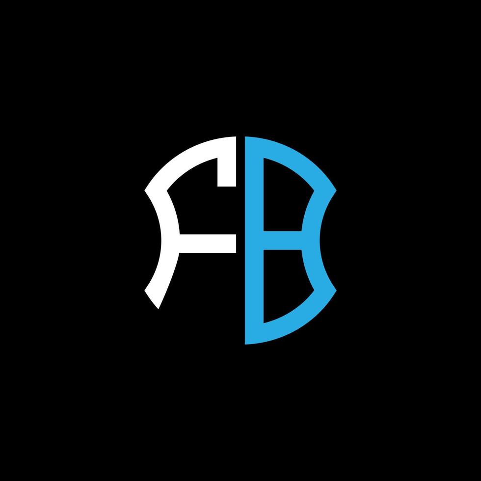 conception créative de logo de lettre fb avec graphique vectoriel, conception de logo abc simple et moderne. vecteur