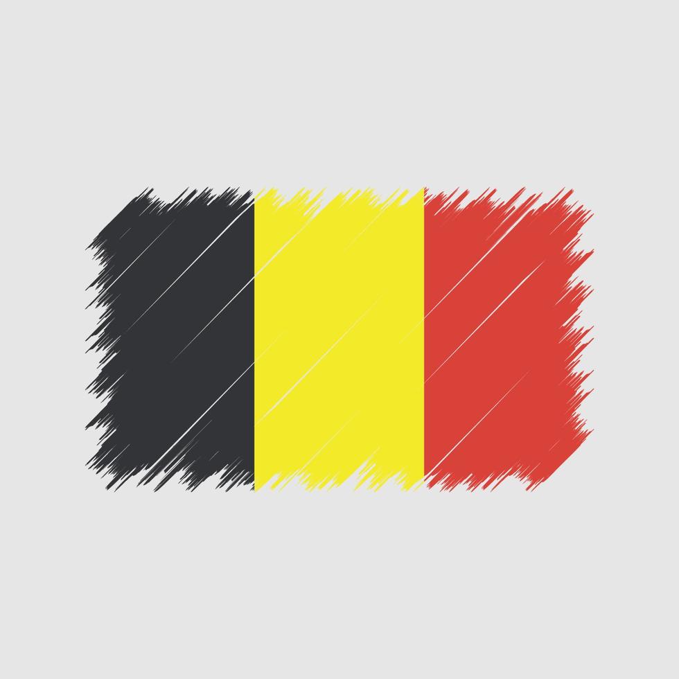 coups de pinceau du drapeau belge. drapeau national vecteur