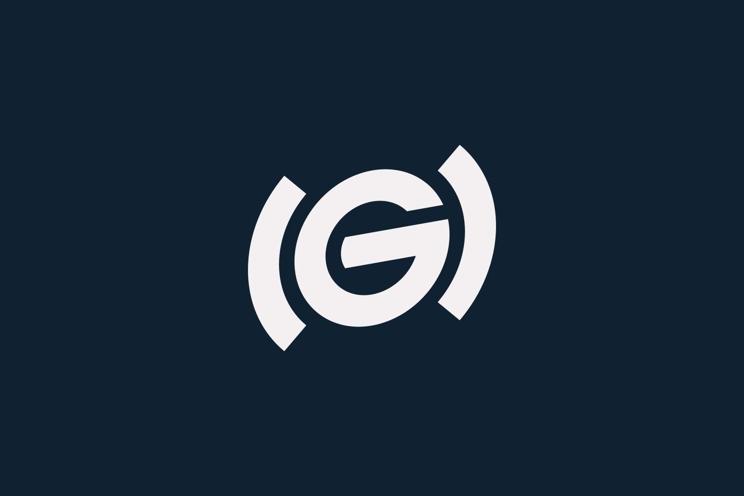 logo gh ou hg simple et dynamique pour toute entreprise. vecteur