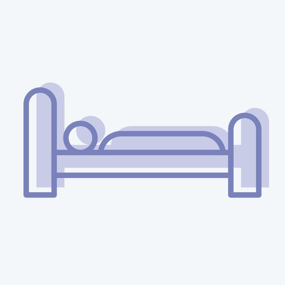 icône sommeil. adapté au symbole de la grippe. style bicolore. conception simple modifiable. vecteur de modèle de conception. simple illustration