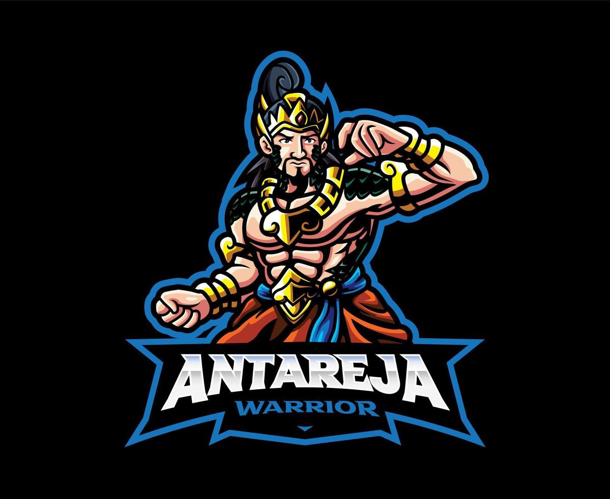 création de logo de mascotte antareja vecteur