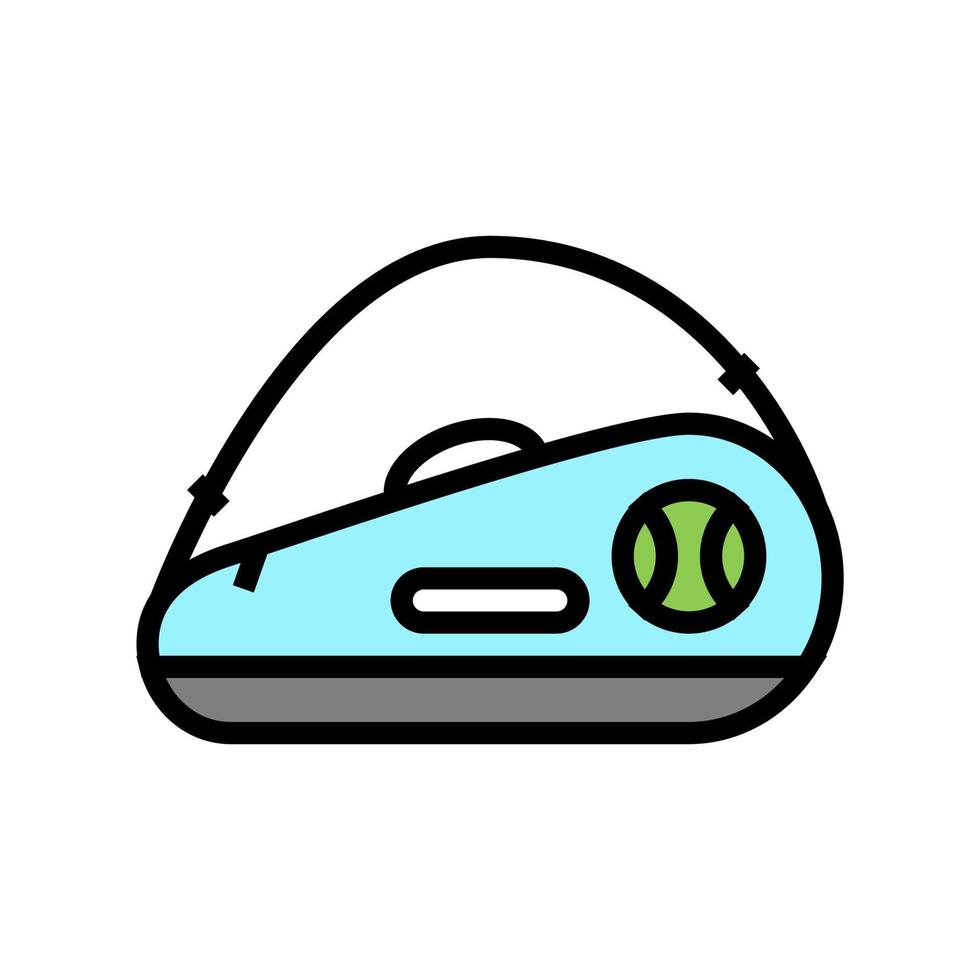 illustration vectorielle d'icône de couleur de sac de tennis vecteur