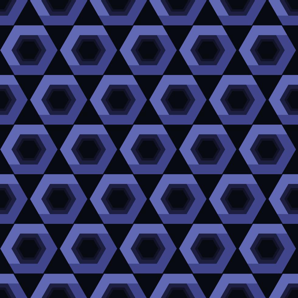 motif géométrique sans soudure de forme hexagonale vecteur