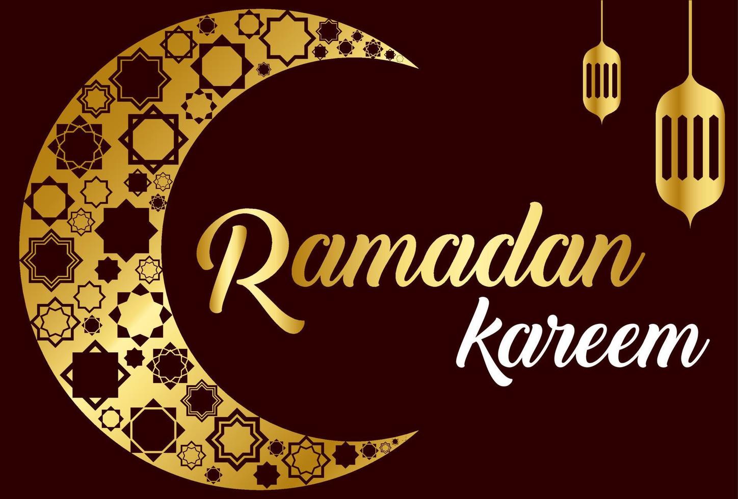 ramadan kareem fond islamique mois sacré pour les musulmans vecteur