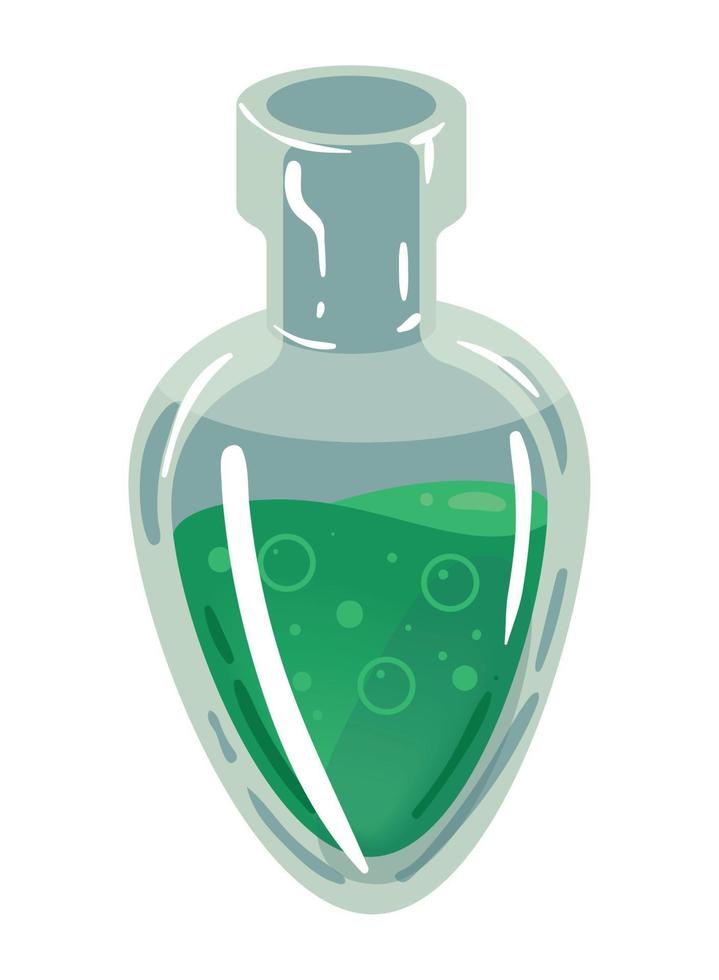 potion magique verte vecteur