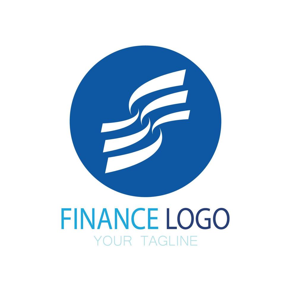 finance d'entreprise et marketing logo illustration vectorielle modèle icône conception logo de comptabilité financière avec concept de vecteur moderne