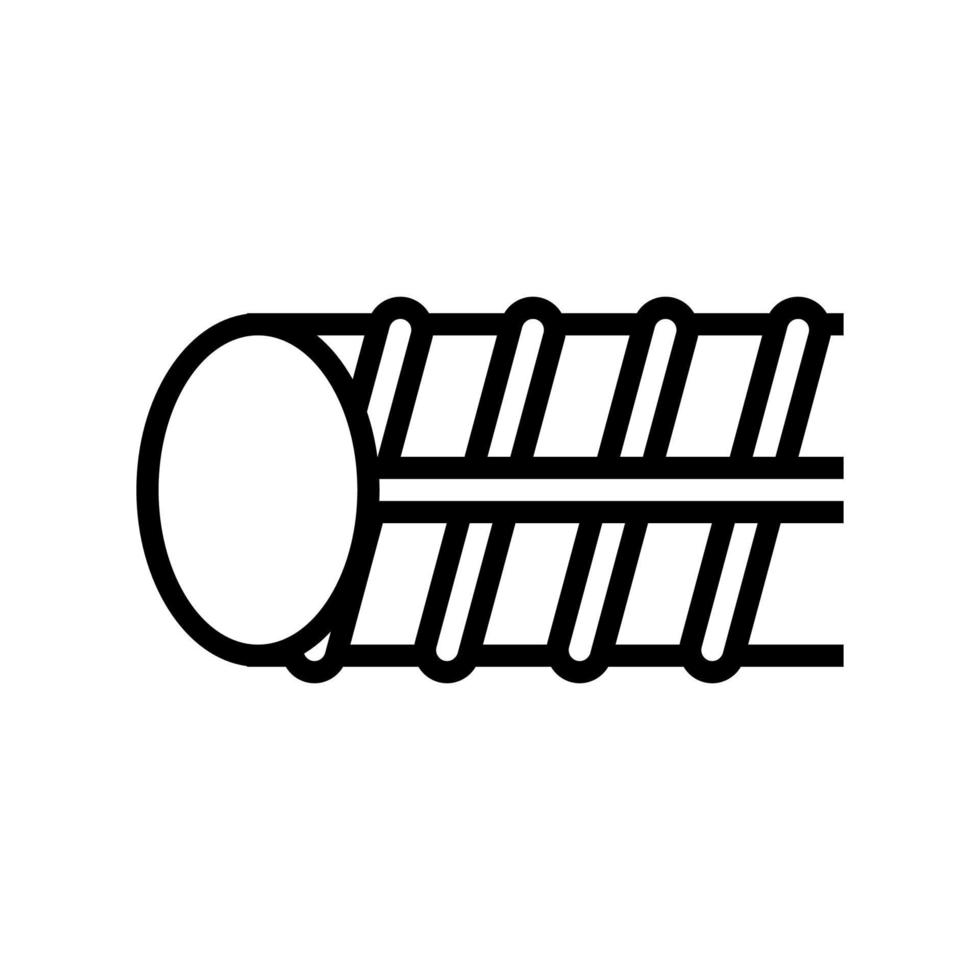 illustration vectorielle d'icône de ligne de raccords enduits d'époxy vecteur