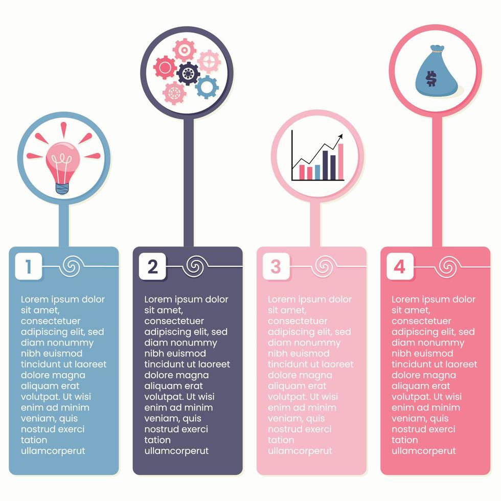 modèle d'infographie d'entreprise vecteur