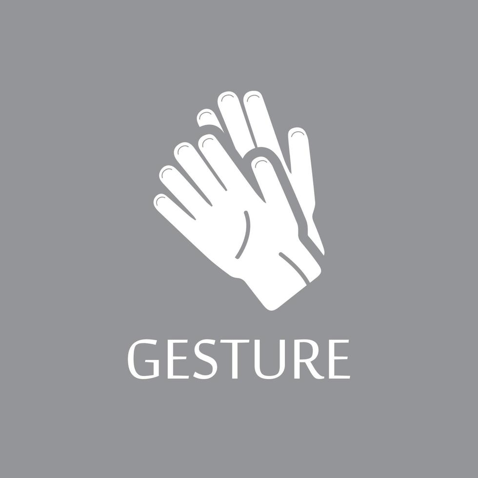 gestes de la main et langue des signes isolés vecteur