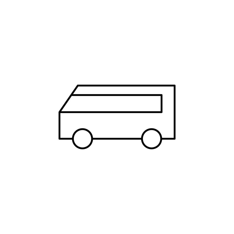 voiture, automobile, transport fine ligne icône vector illustration logo modèle. adapté à de nombreuses fins.