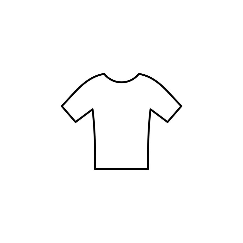 chemise, mode, polo, vêtements fine ligne icône vector illustration logo modèle. adapté à de nombreuses fins.