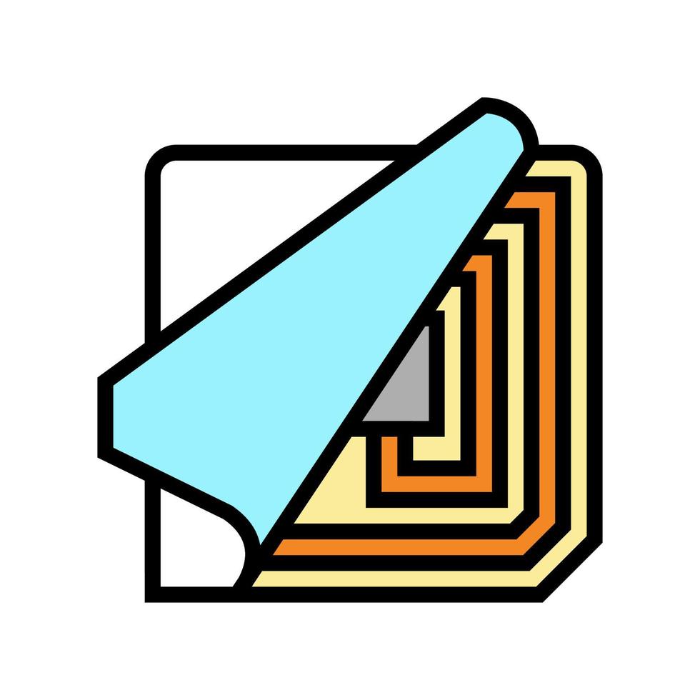 puce rfid fil de cuivre composant couleur icône illustration vectorielle vecteur