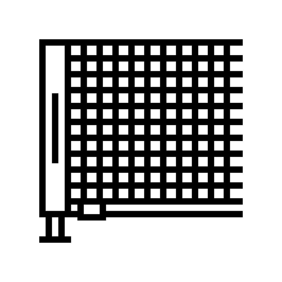 illustration vectorielle de l'icône de la ligne d'accessoires de tennis net vecteur