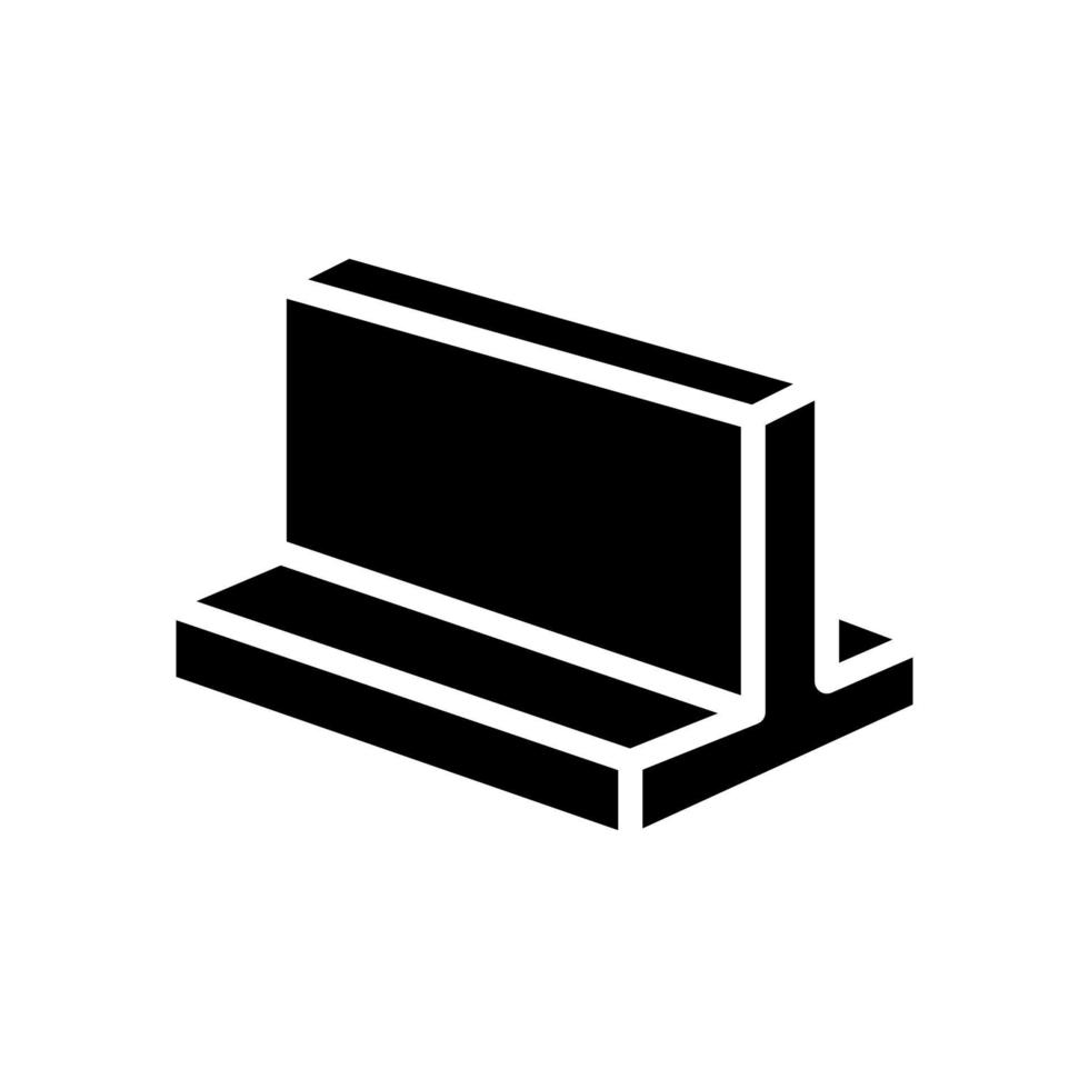 laiton métal profil glyphe icône illustration vectorielle vecteur