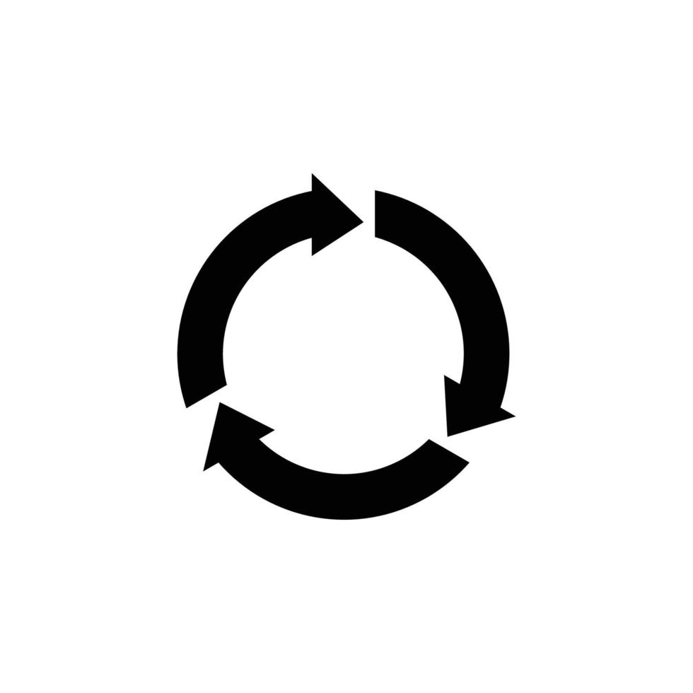 vecteur d'icône de flèche de cercle. cercle flèche icône illustration vectorielle