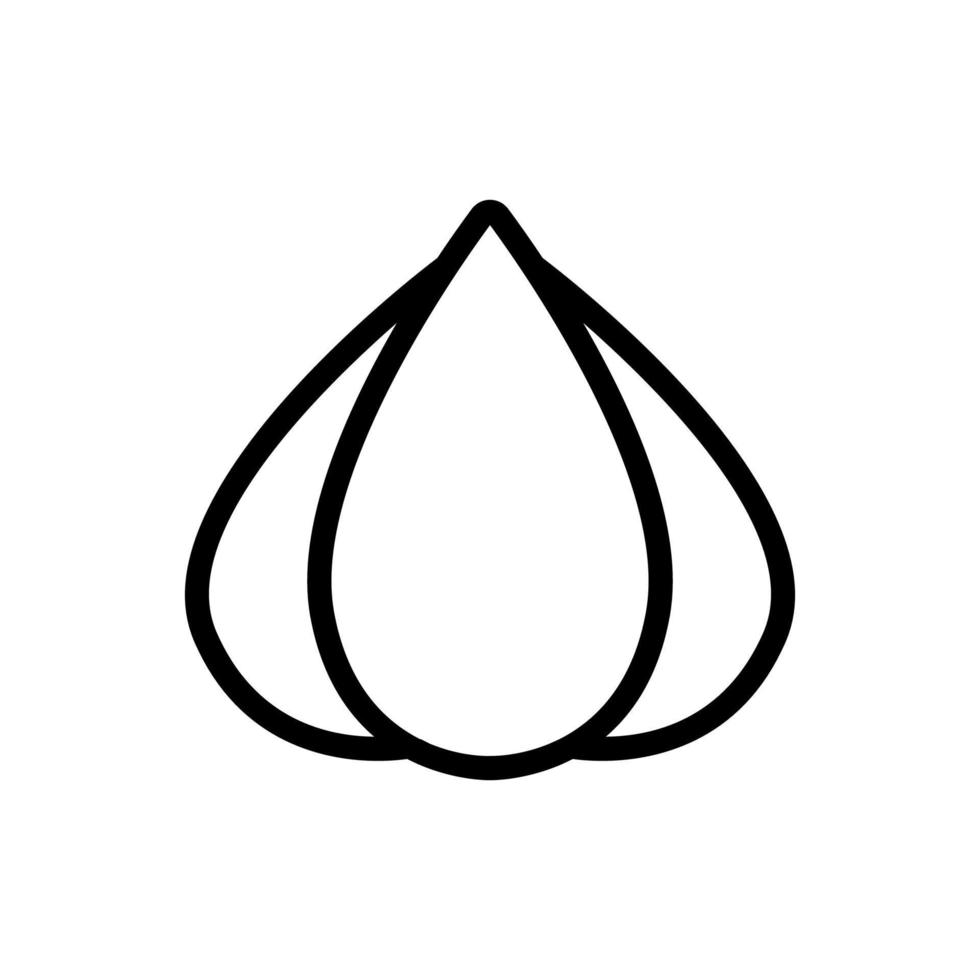 illustration de contour vectoriel icône mangoustan fruit