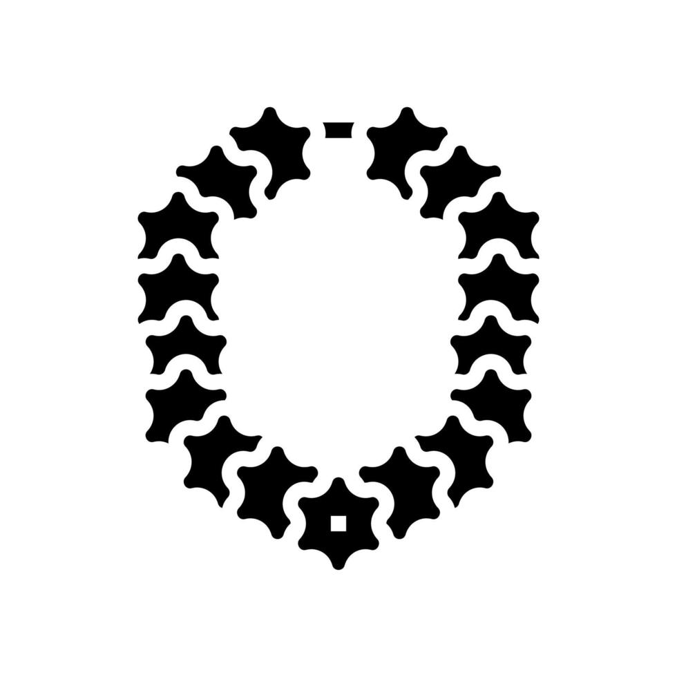 fleur décoration glyphe icône illustration vectorielle vecteur