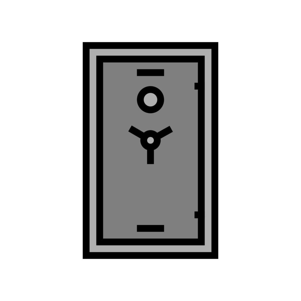 illustration vectorielle d'icône de couleur de sécurité des armes à feu vecteur