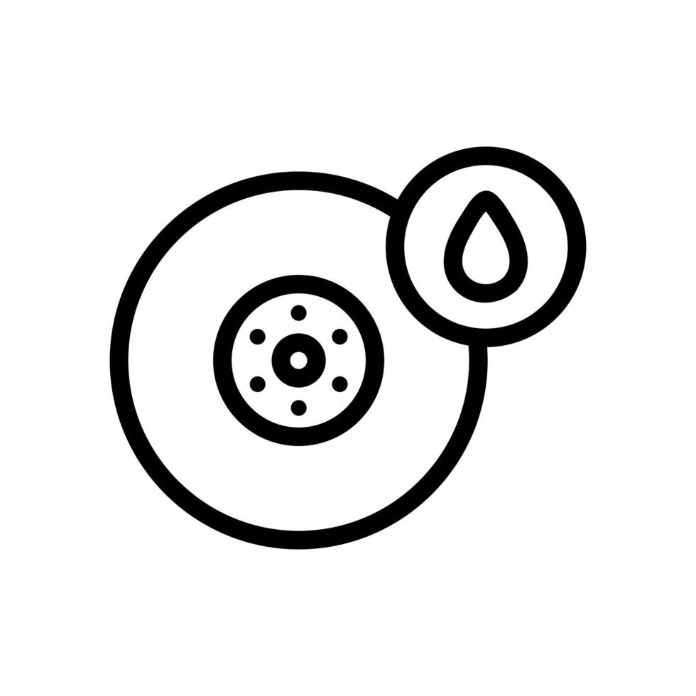 vecteur d'icône de pneu. illustration de symbole de contour isolé
