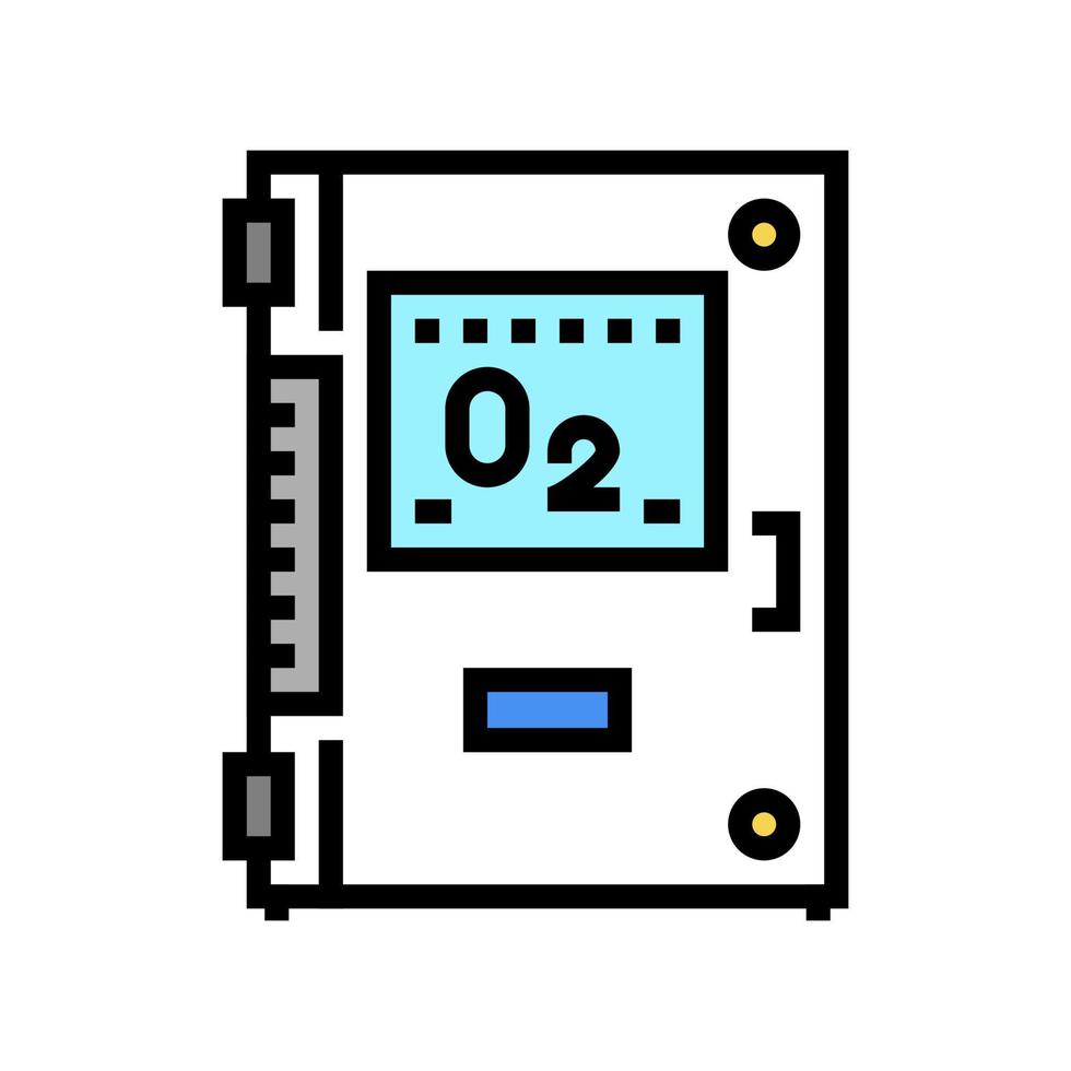 illustration vectorielle de l'icône de couleur de l'ozonateur de piscine vecteur