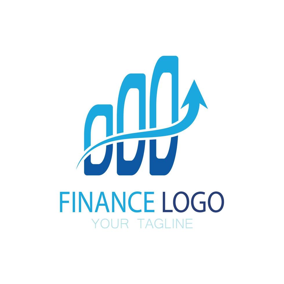 finance d'entreprise et marketing logo illustration vectorielle modèle icône conception logo de comptabilité financière avec concept de vecteur moderne