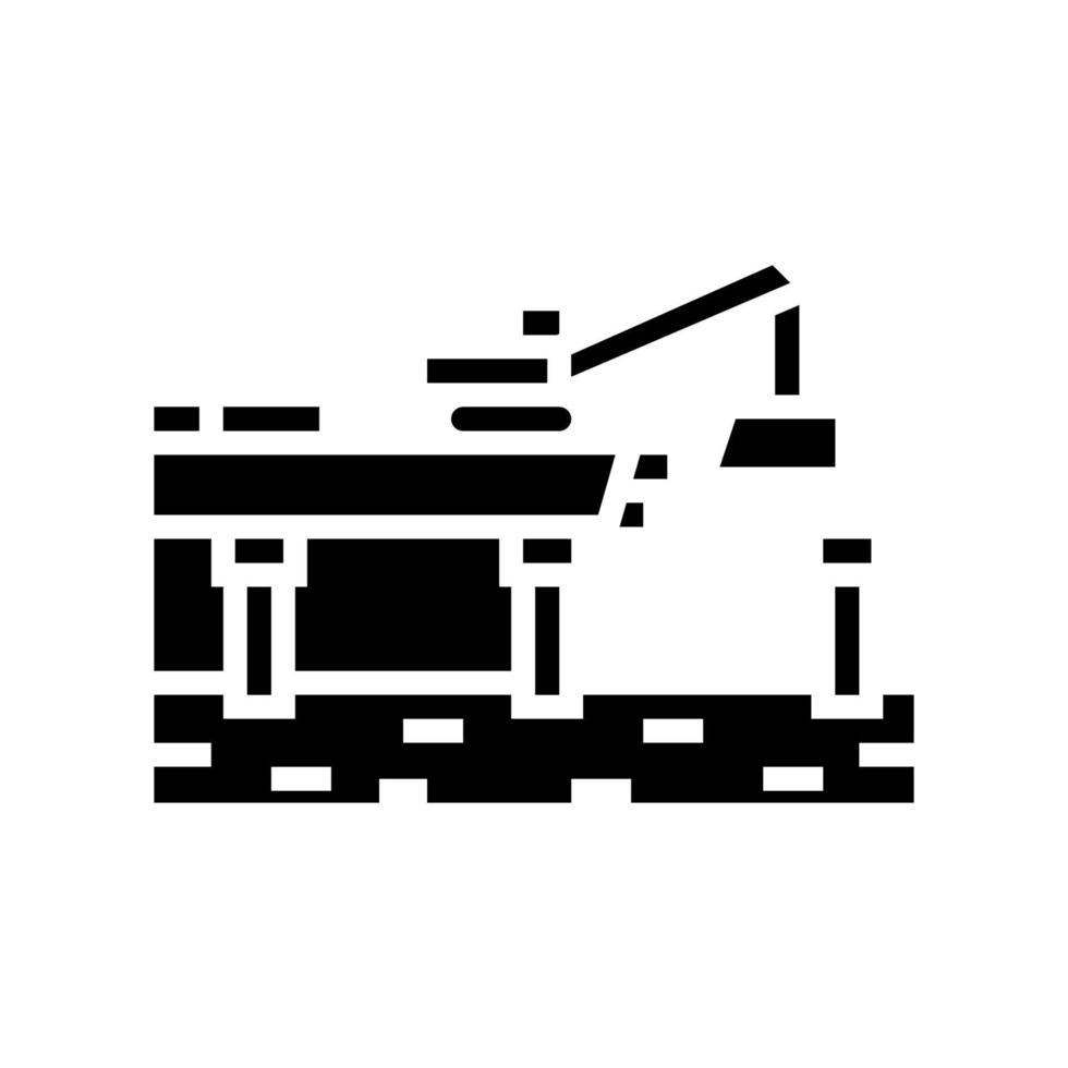 pont bâtiment glyphe icône illustration vectorielle vecteur