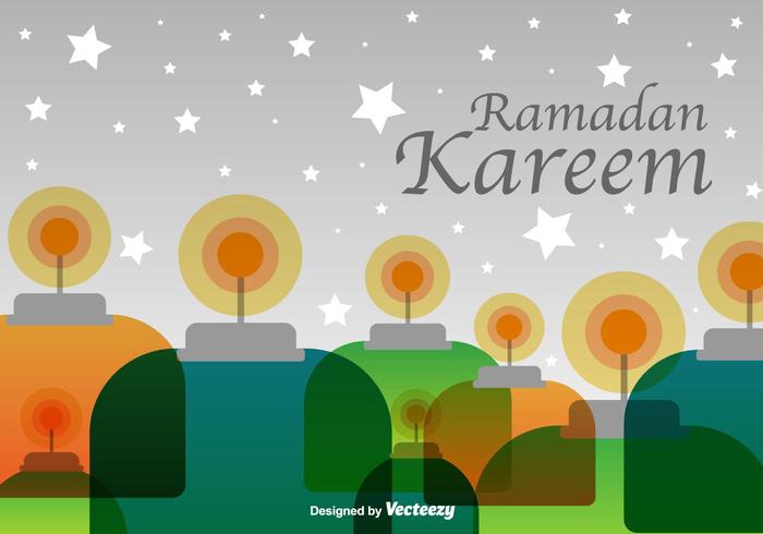 Ramadan Kareem Contexte vecteur