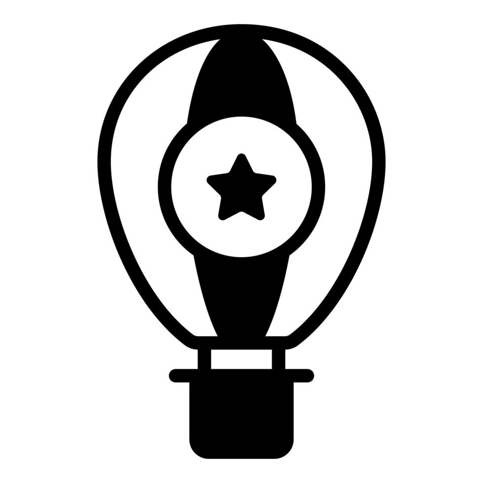icône de ballon à air chaud, conception vectorielle icône du jour de l'indépendance des États-Unis. vecteur