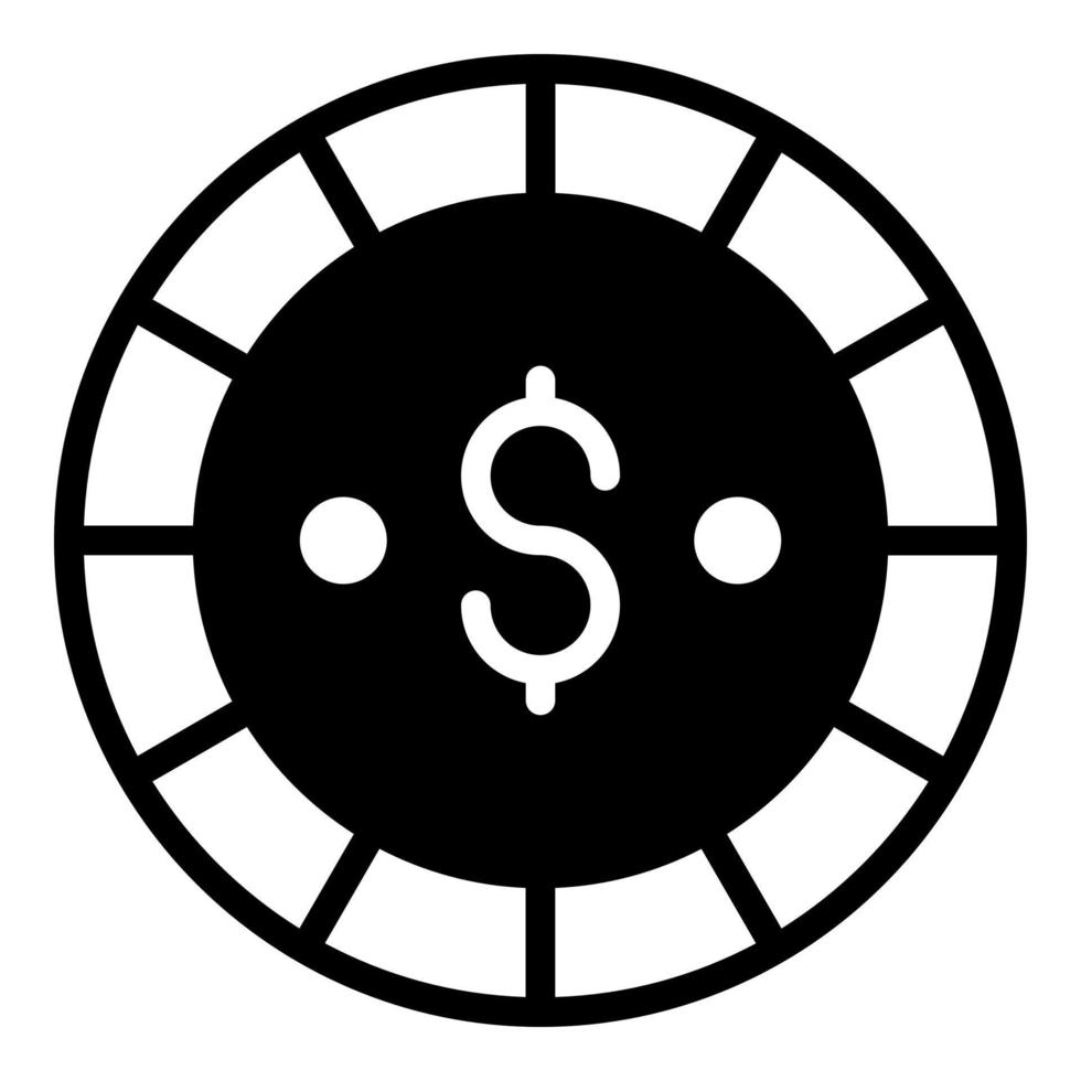 dollar, icône de pièce de monnaie, dessin vectoriel Icône du jour de l'indépendance des États-Unis.