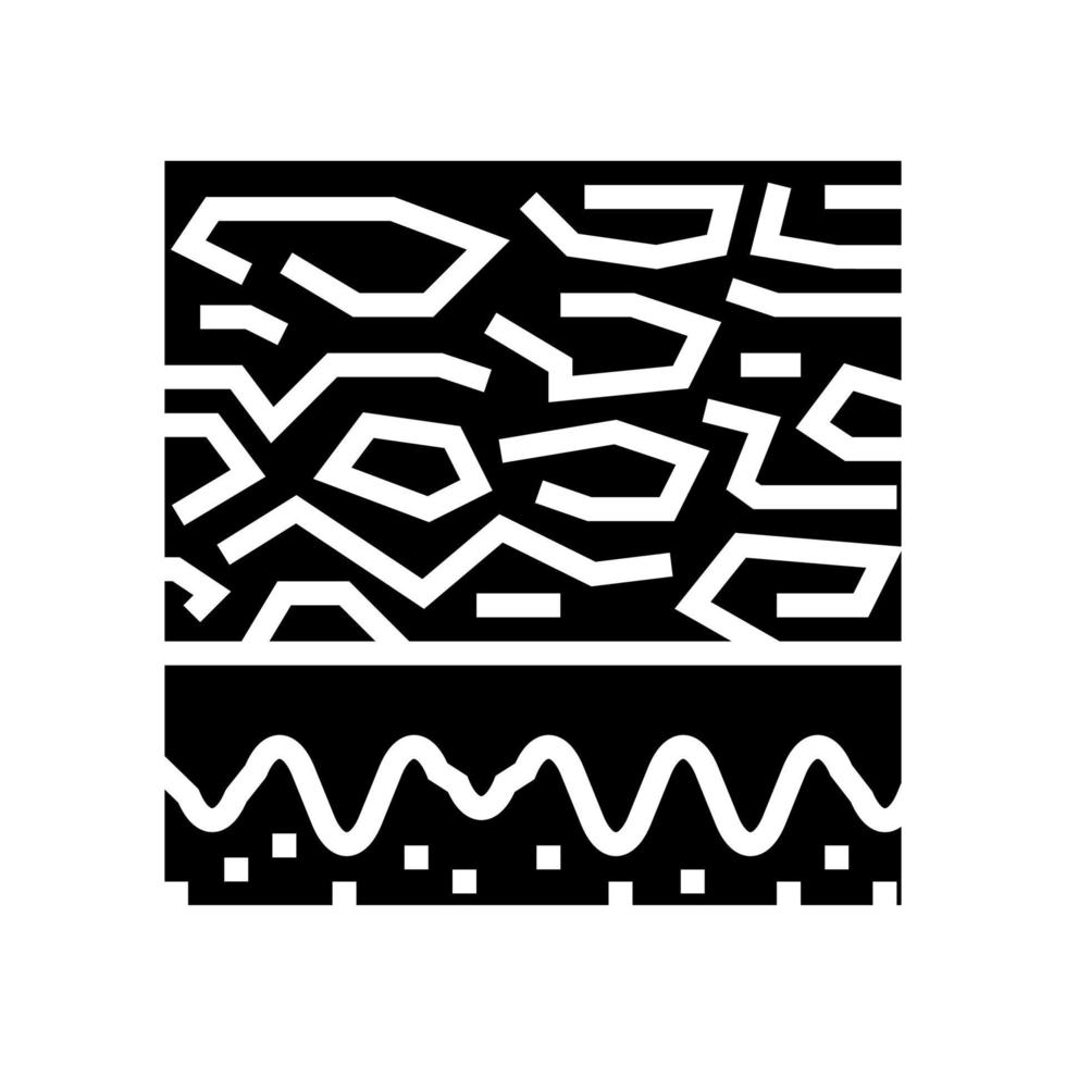 illustration vectorielle d'icône de glyphe de peau écailleuse vecteur