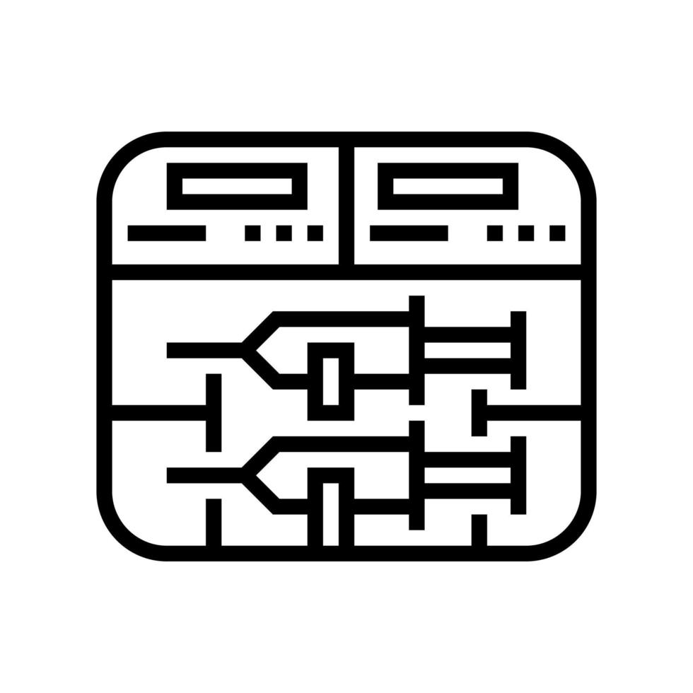 illustration vectorielle d'icône de ligne de pompe à seringue vecteur