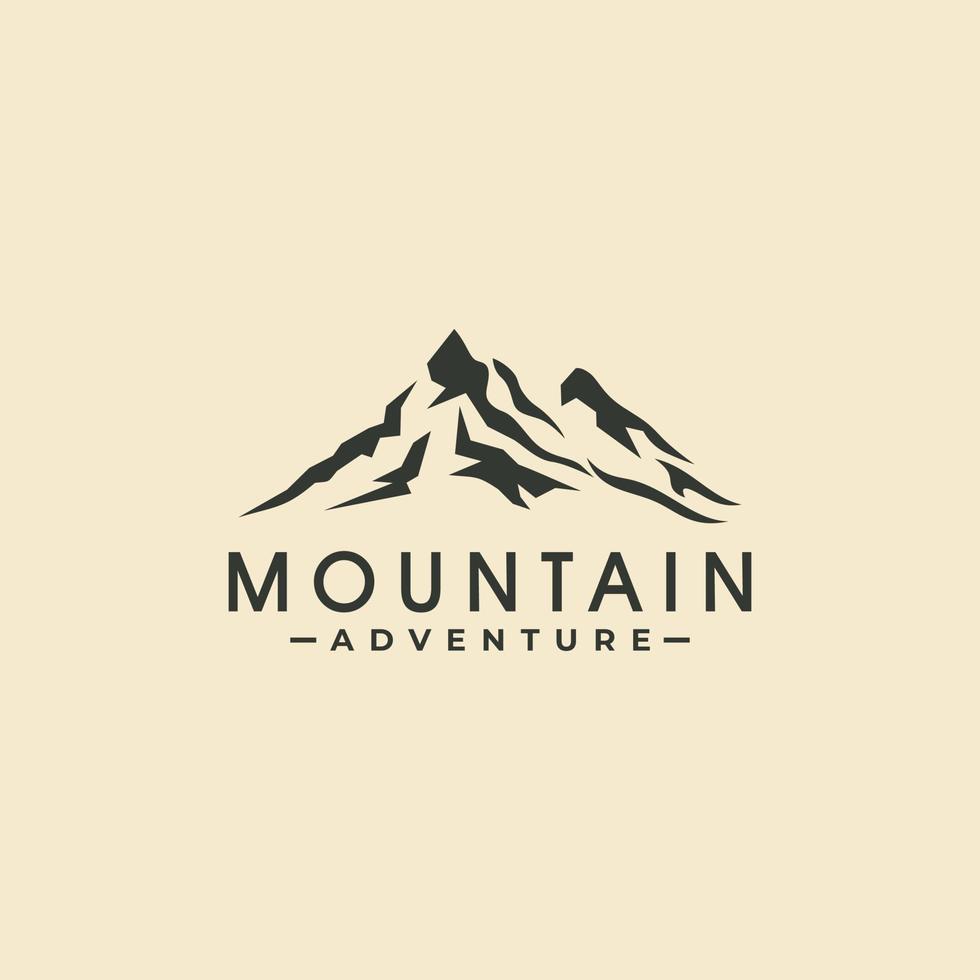 illustration de montagne, aventure en plein air. graphique vectoriel pour t-shirt et autres utilisations.