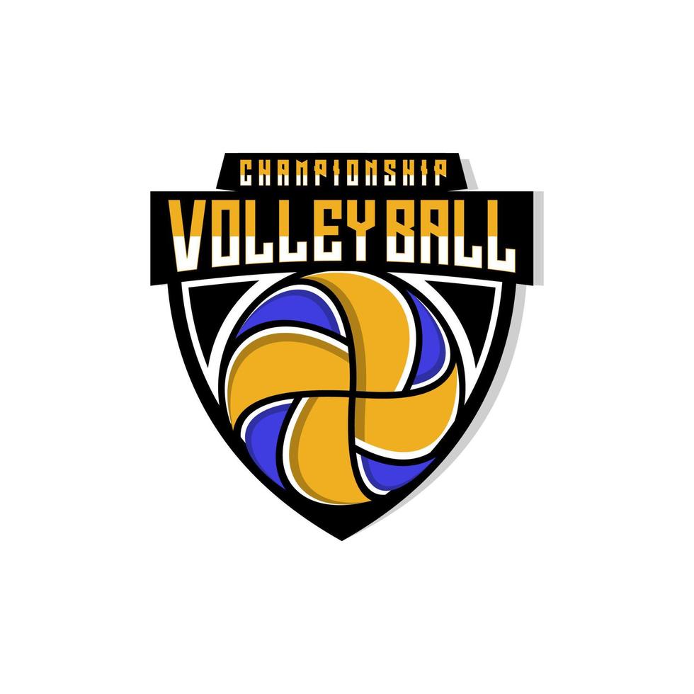 modèle de conception de vecteur de logo volley-ball