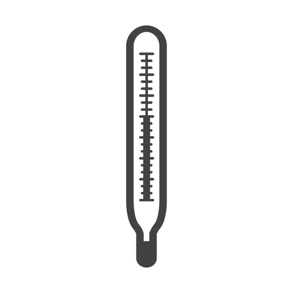 illustration vectorielle de l'icône du thermomètre à mercure vecteur