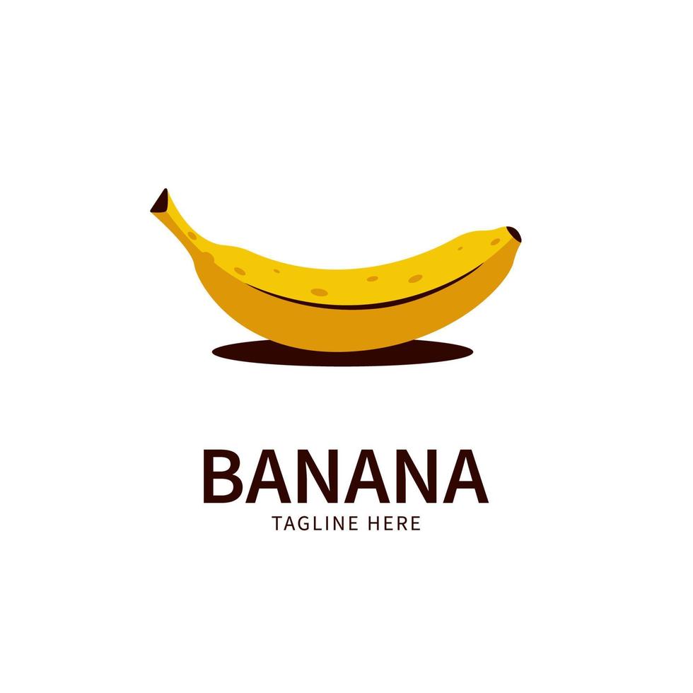 logo banane. illustration vectorielle de banane vecteur
