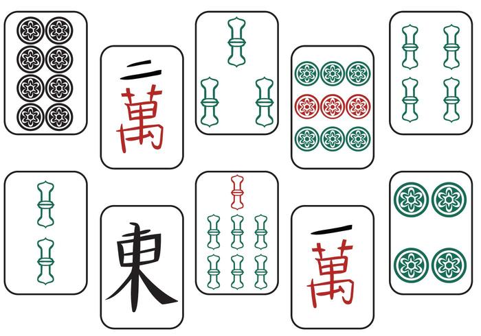 Vecteurs Mahjong II gratuits vecteur