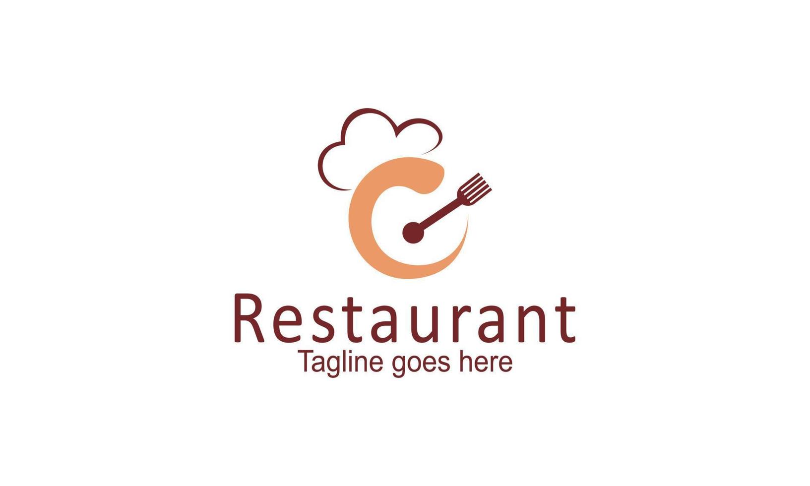 vecteur de modèle de conception de logo de restaurant