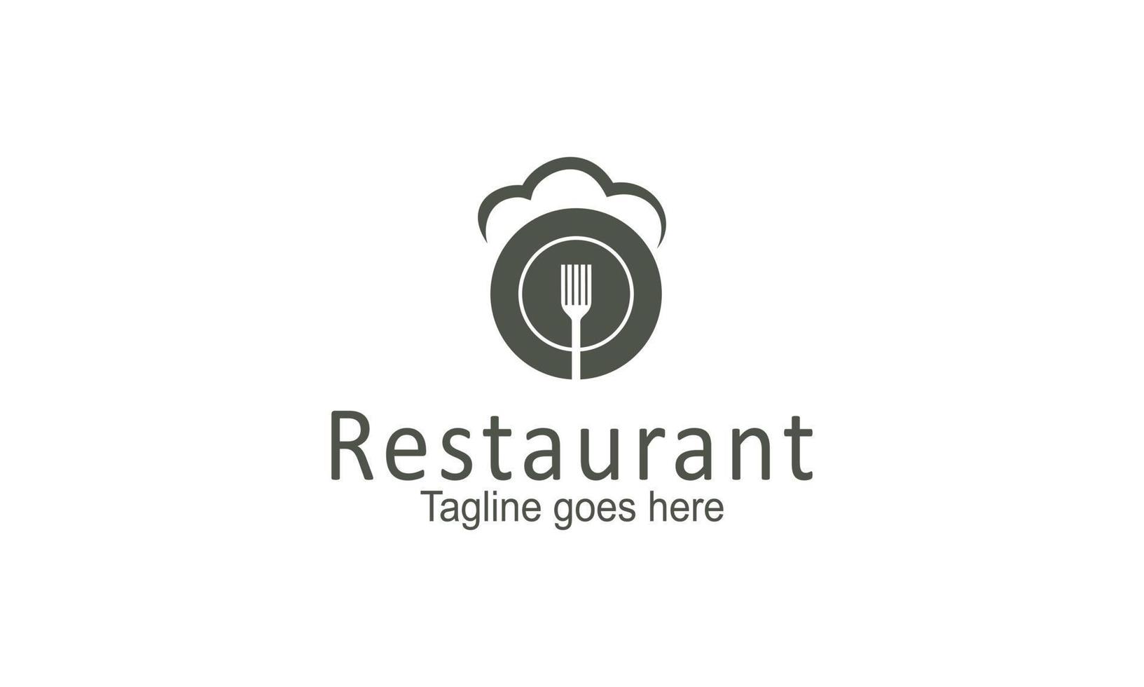 vecteur de modèle de conception de logo de restaurant