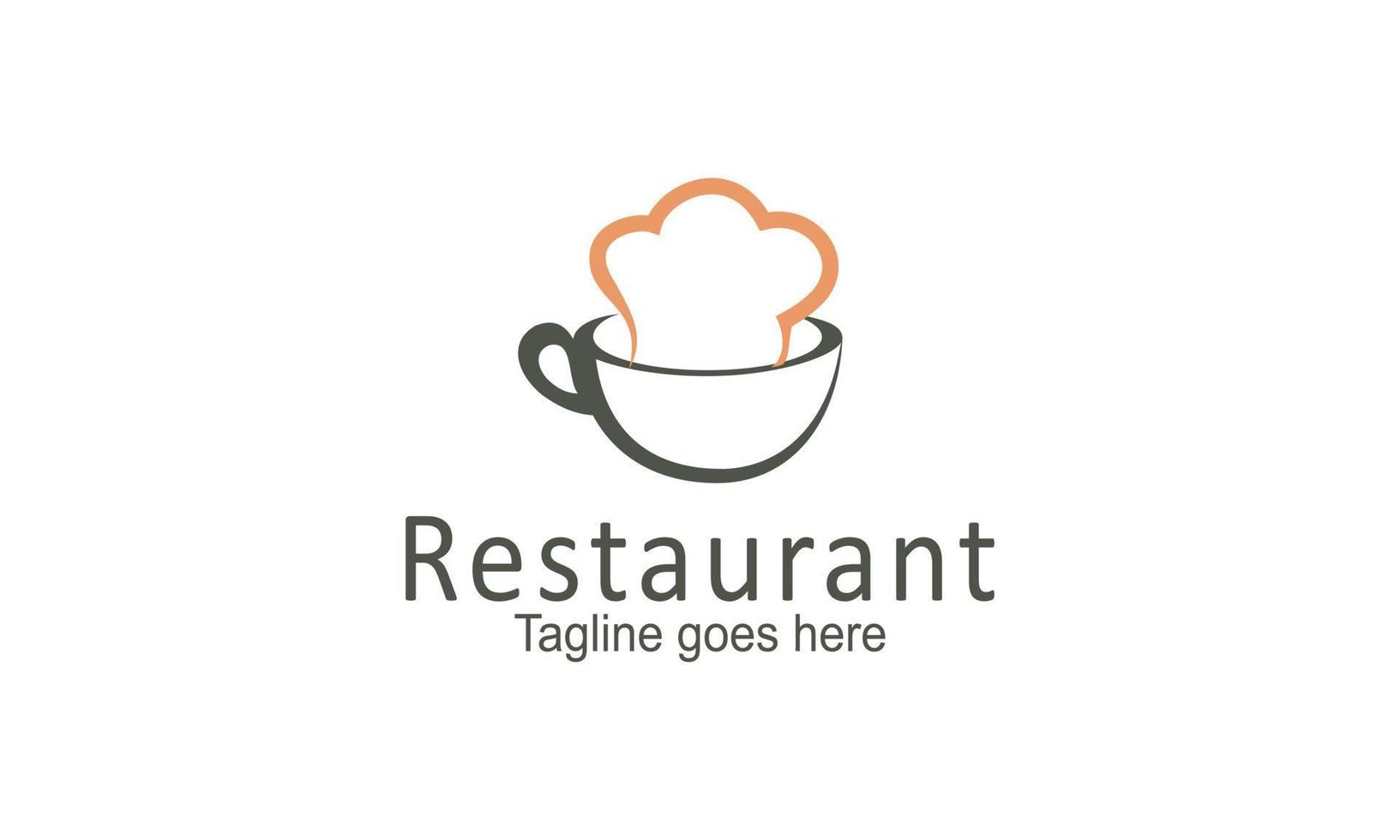 vecteur de modèle de conception de logo de restaurant