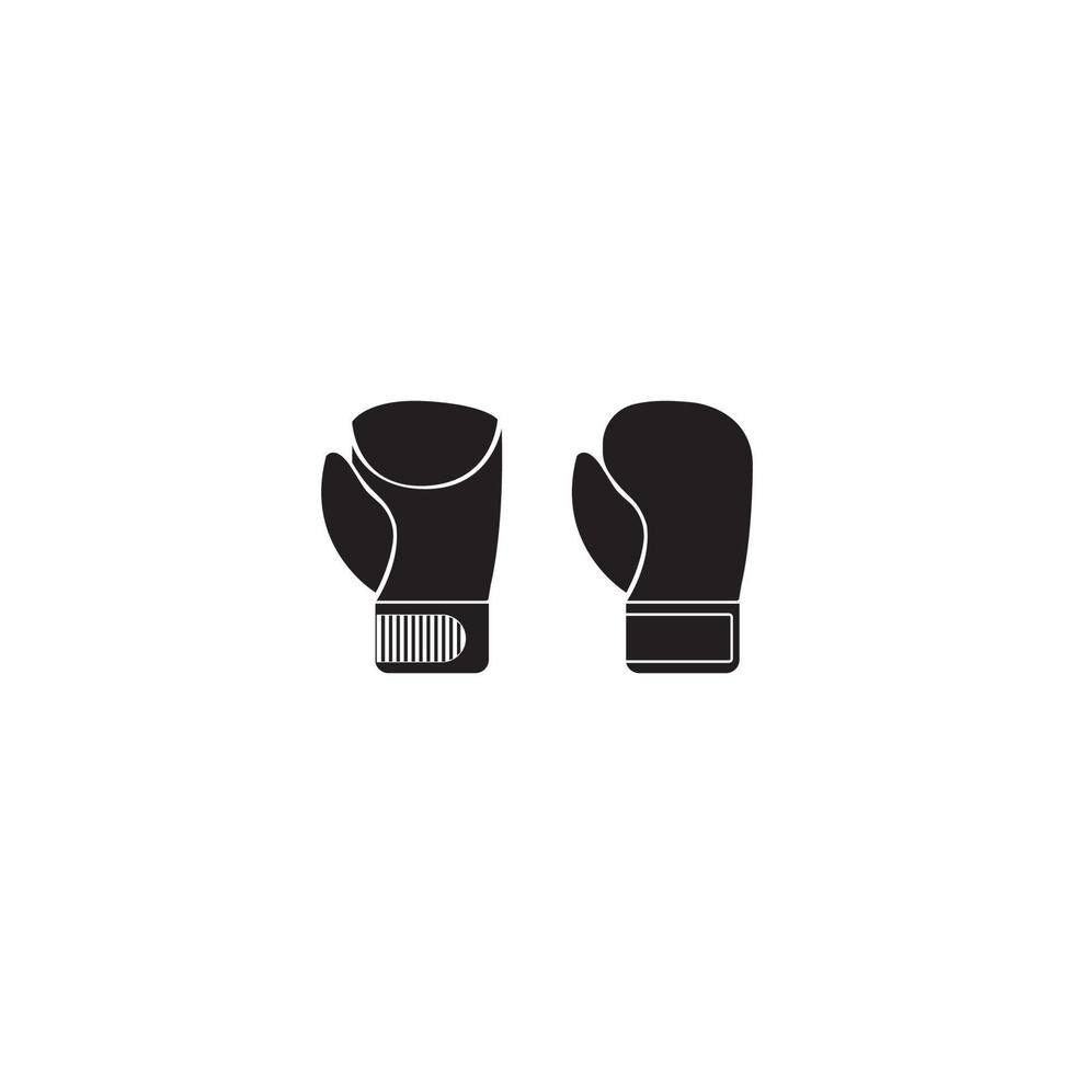 logo gants de boxe vecteur