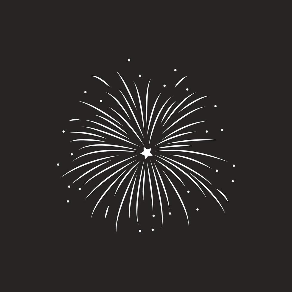 icône de feux d'artifice. conception de modèle d'illustration vectorielle. vecteur