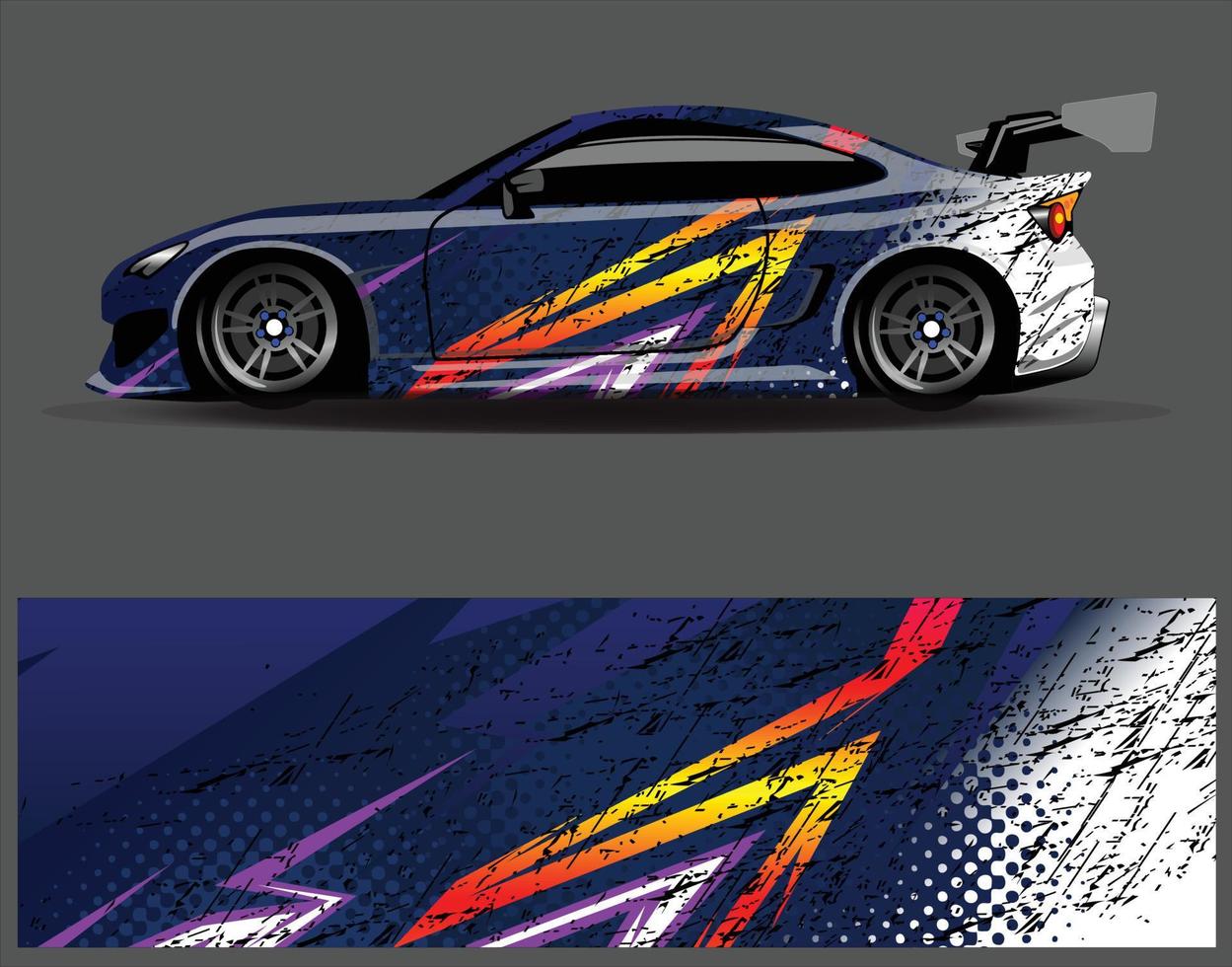 conceptions de fond de course à rayures abstraites graphiques pour l'aventure de course de rallye de véhicules et la livrée de course automobile vecteur