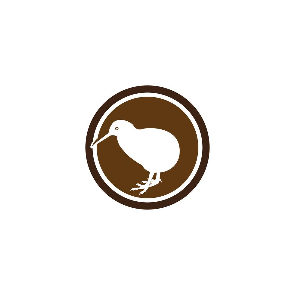 icône oiseau kiwi vecteur